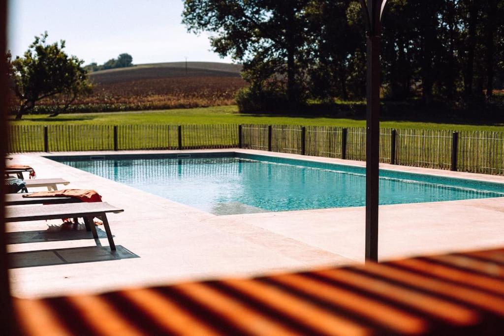 L'Heritier, Maison Climatisee, 12Pers Avec Piscine Vila Marzens Exterior foto