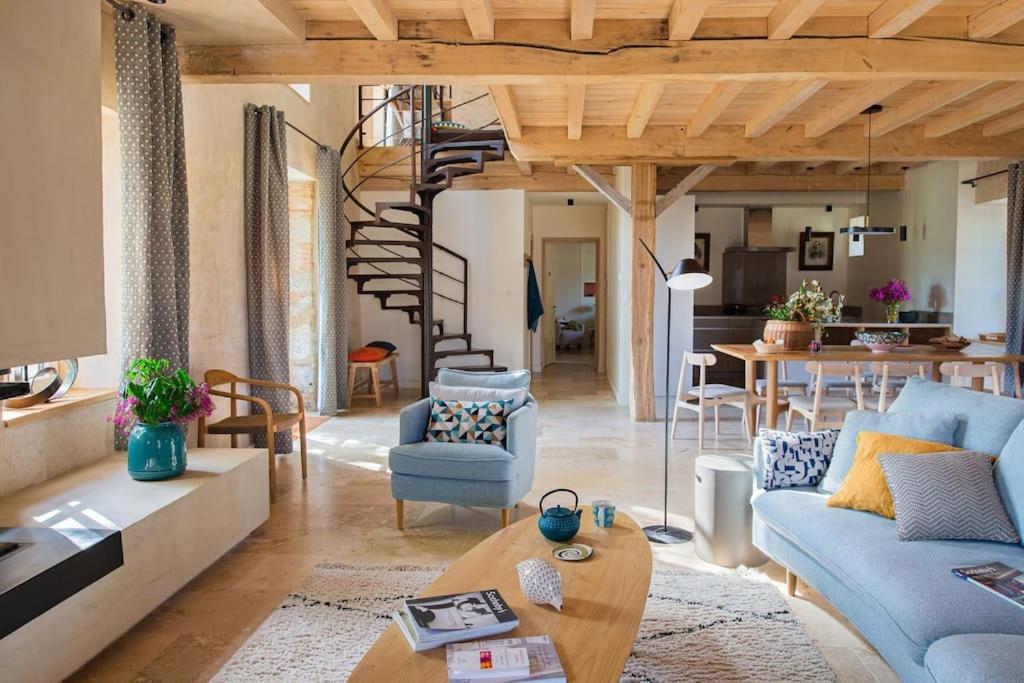 L'Heritier, Maison Climatisee, 12Pers Avec Piscine Vila Marzens Exterior foto